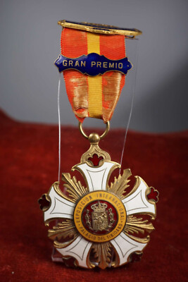 alter emailierter Orden Exposicion Internacional Palacio del Tibitabo 1923