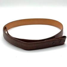 Pat Areias Vintage Genuine Lizard Brown Waist Belt Strap Size 28 Made in USA