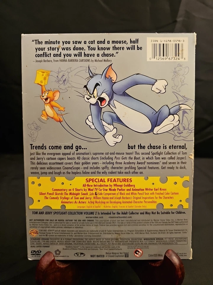 Tom and Jerry - Spotlight Collection - Volume 2 DVD Set, Widescreen, Free Ship - Image 2 of 4