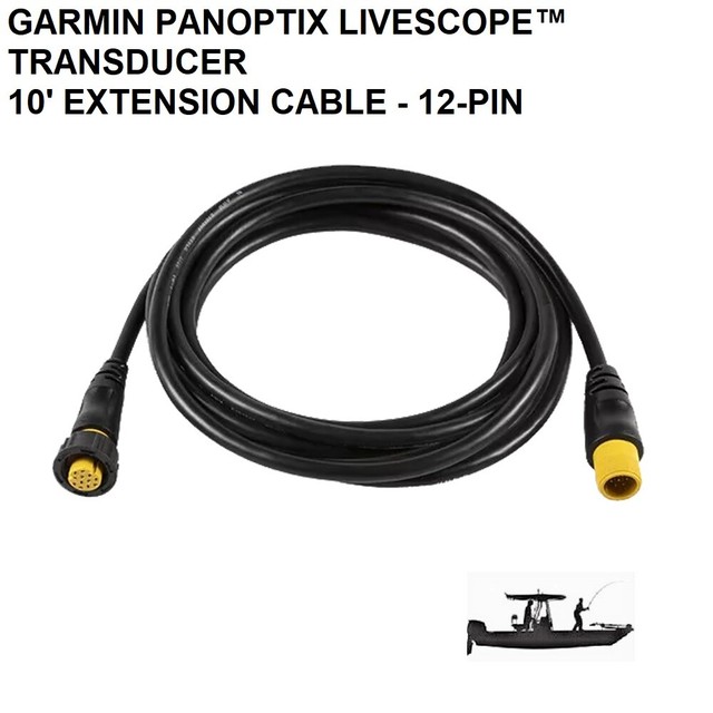 Garmin Panoptix Livescope 12 Pin Transducer Extension Cable 01012920