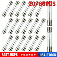 20/80 PCS 15A 250V Fast Blow Fuse Glass Tube fuse 15 Amp Time-Delay Fuse 6X30mm 