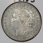 1878-S $1 MORGAN SILVER DOLLAR, AU DETAILS LOT#T046