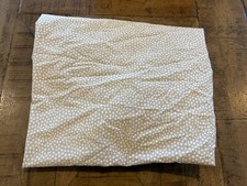 Pottery Barn PB Teen Kids Dorm Gray White Mini Polka Dot TWIN Organic Flat Sheet