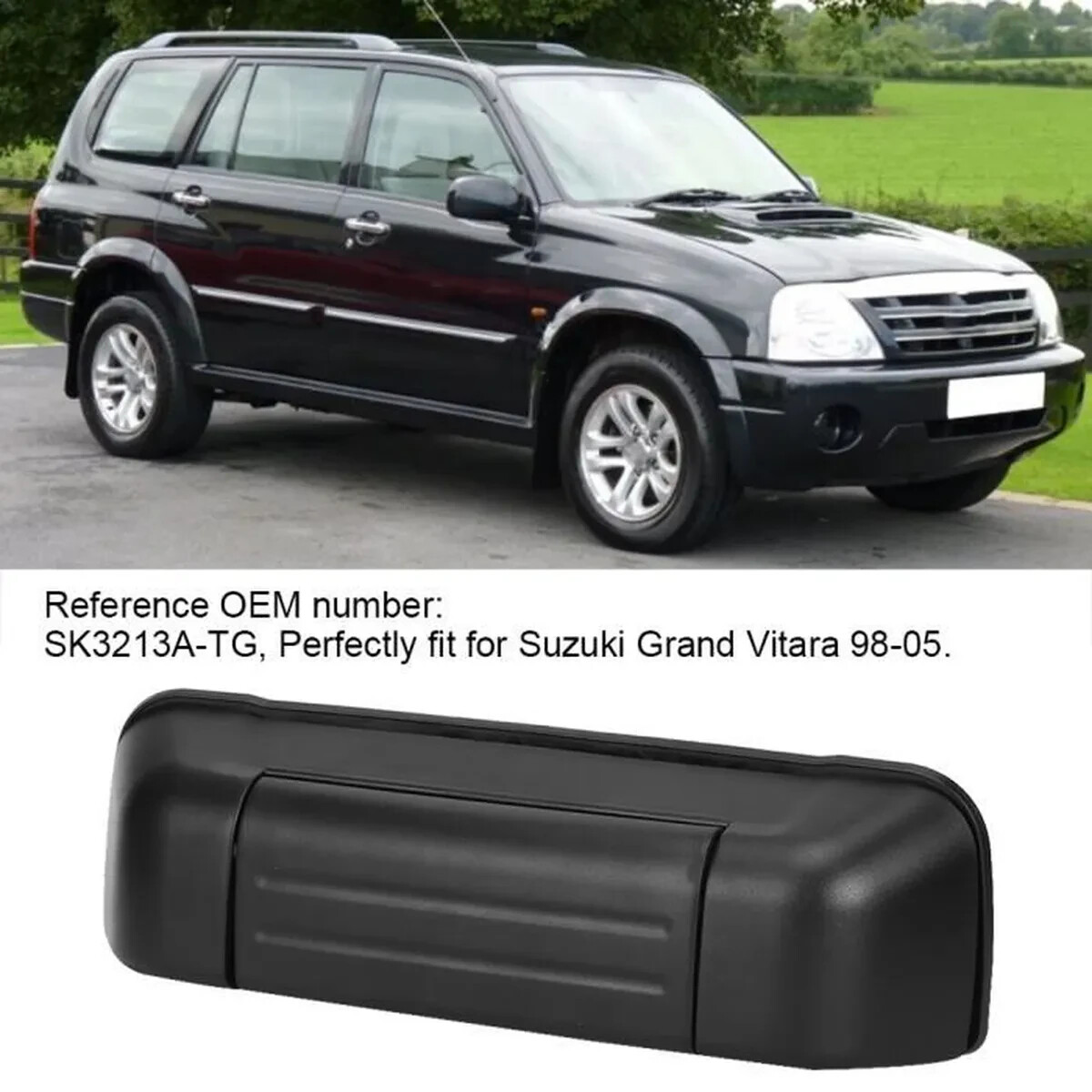Poignée porte extérieure voiture hayon arrière robuste Suzuki Grand Vitara 3/5 portes