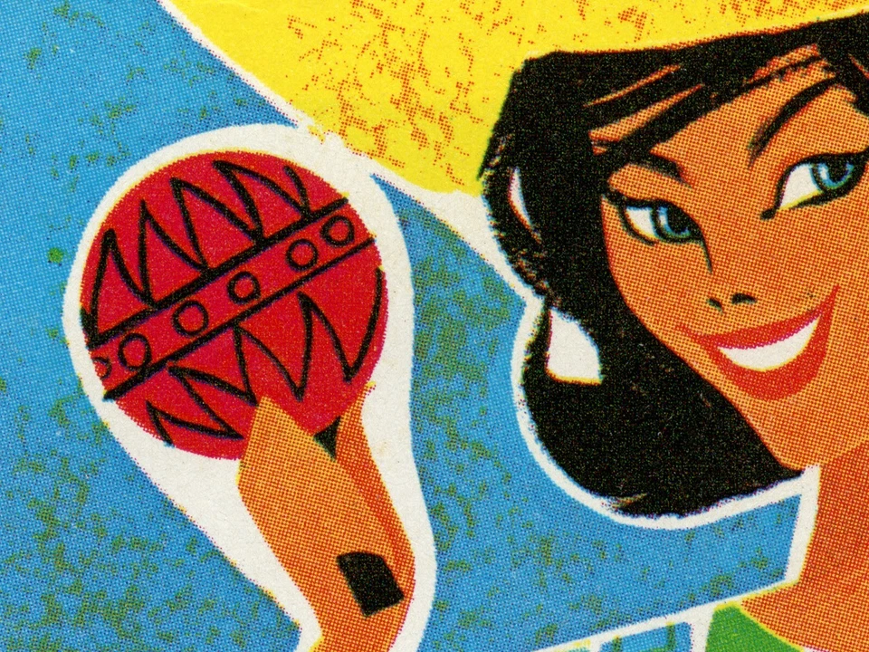 ¡PÓSTER de folleto de viaje vintage del Caribe! (hasta 24" x 36") - Años 60 - Playa Foto 4 de 4