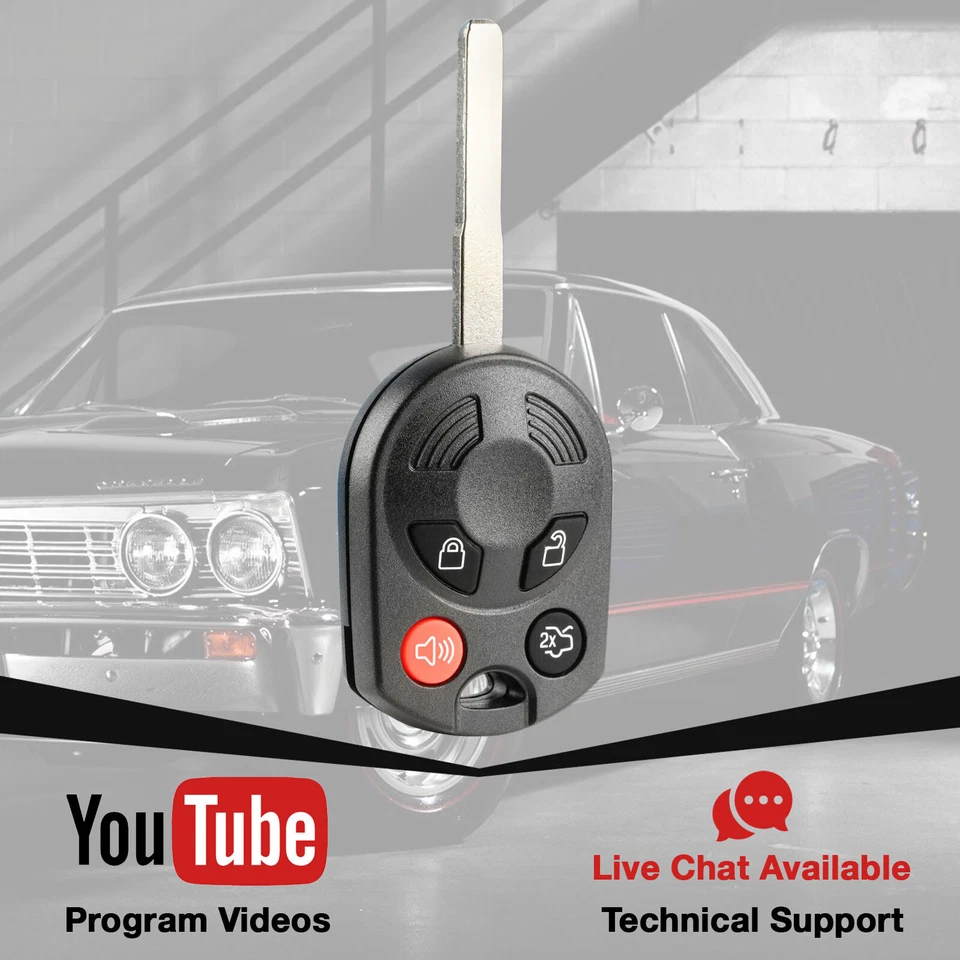 For 2012 2013 2014 2015 2016 Ford Focus Keyless Entry Uncut Car Remote Key Fob Foto 3 de 4