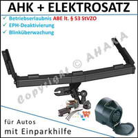 AHK ES13 FüR Chevrolet Nubira 2004 AnhäNgerkupplung Eph-Abschaltung Einparkhilfe
