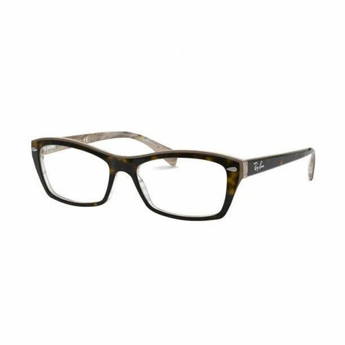 Ray Ban Eyeglasses RB 5255 5075 Tortoise Rectangular Frame 51-16-135