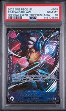 Trafalgar Law One Piece 2025 Official ASIA Event Top Prize Japanese 069 PSA 10