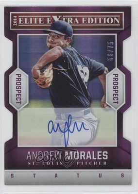 2014 Panini Elite Extra Edition Prospects 56/75 Andrew Morales #95 Auto 1k2s