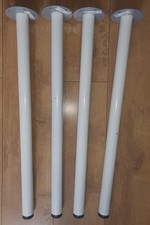 4x IKEA OLOV 22724 White Table Legs 70cm tall