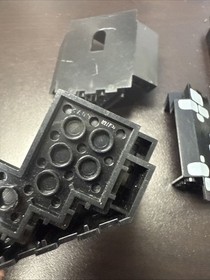 6x Genuine LEGO Castle Black Panel Corner Wall 2345 + 6055 6072 (6054 6077 6085)