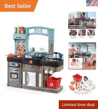 Best Chefs Kids Kitchen Playset - Interactive Gourmet Kitchenette with Lights...