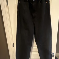 Vintage Levi's Men's Relaxed Fit Tapered Black Dark Wash Denim Jeans 1999-MINT