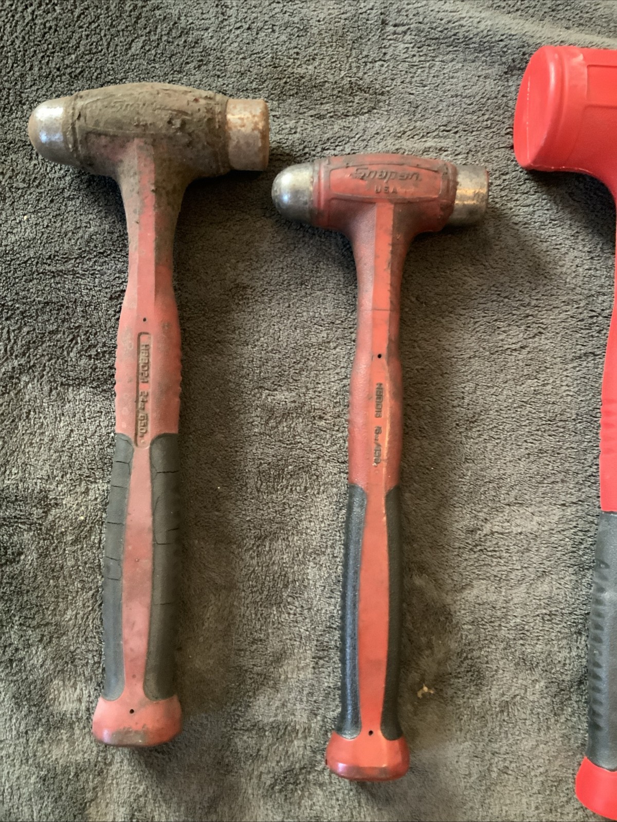 Snap On 3pc Hammer Set, Hbfe48, Hbbd24, Hbbd16….see,pics…