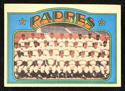 1972 Topps #262   Padres Team Card   Nate Colbert   Cito Gaston   Dave Roberts