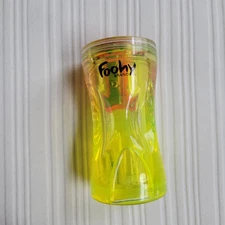 Vintage 2006 Foohy Fooz Lava Lamp Pencil Sharpener Yellow Orange Neon Sanford
