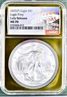 2025 (P) American Silver Eagle Privy NGC MS70 Early Releases Vegas Gold Slab