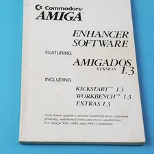 Vintage 1988 MANUAL ONLY for Commodore Amiga Enhancer Software AmigaDOS 1.3