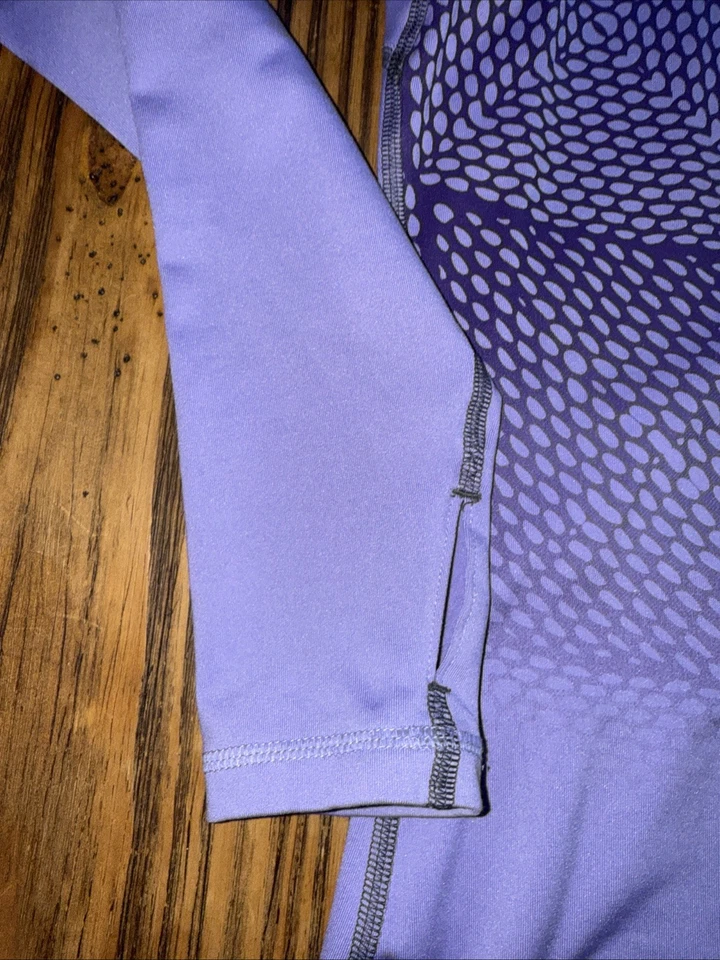 Nike Pro Pullover Mujer Púrpura Media Cremallera Térmica Correr Tru Fit Talla Grande Foto 3 de 4