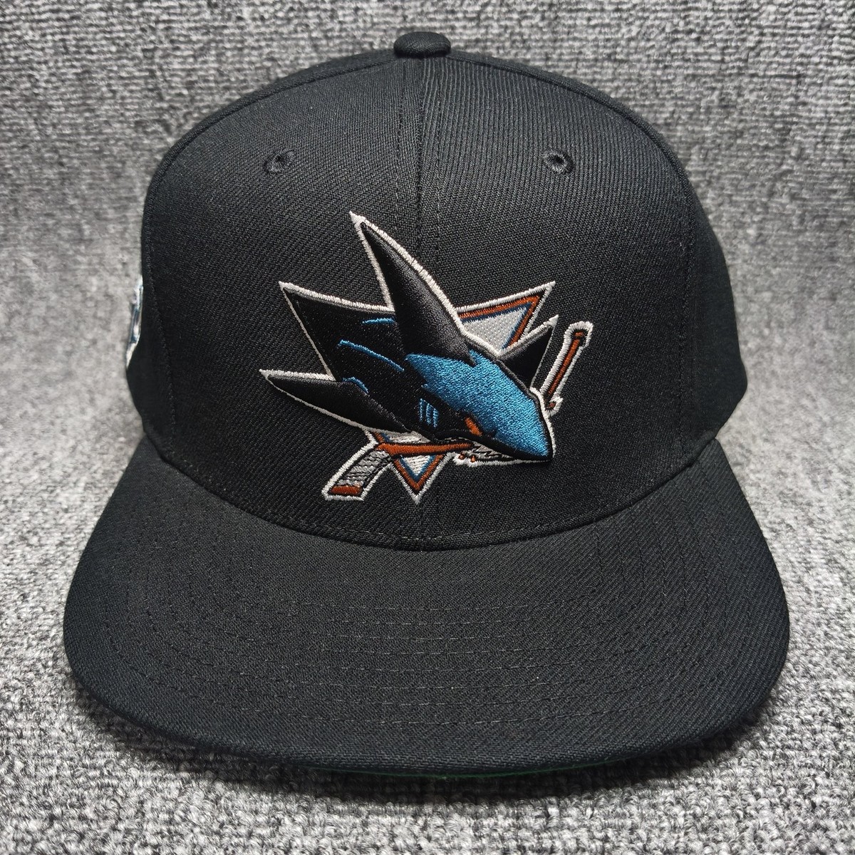 Mitchell & Ness San Jose Sharks NHL Black Snapback Cap Hat OS