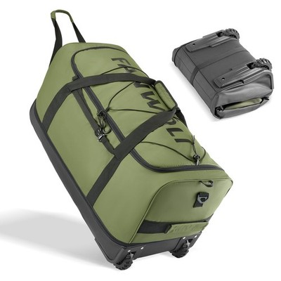 Collapsible & Expandable 100L-120L Large Rolling Duffle Bag - 30'' Waterproof...