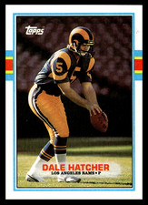 1989 Topps Dale Hatcher #132 Los Angeles Rams NFL Football