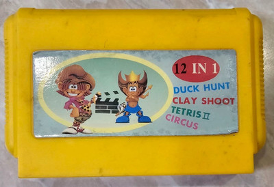 12 in 1 Vintage Video Game for 8 bit consoles Famicom,Dendy,Pegas