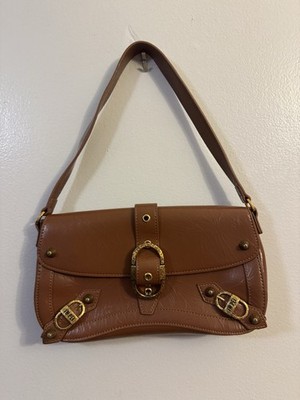JW PEI Sia Bag Crushed Brown Vegan Leather With Gold Buckle Details
