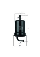 Kraftstofffilter Knecht KL 121 Leitungsfilter FüR 626 Mazda Xedos MX CA GE 4 GD