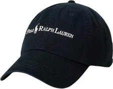 Polo Ralph Lauren Cotton Twill Ball Cap Black, Adjustable