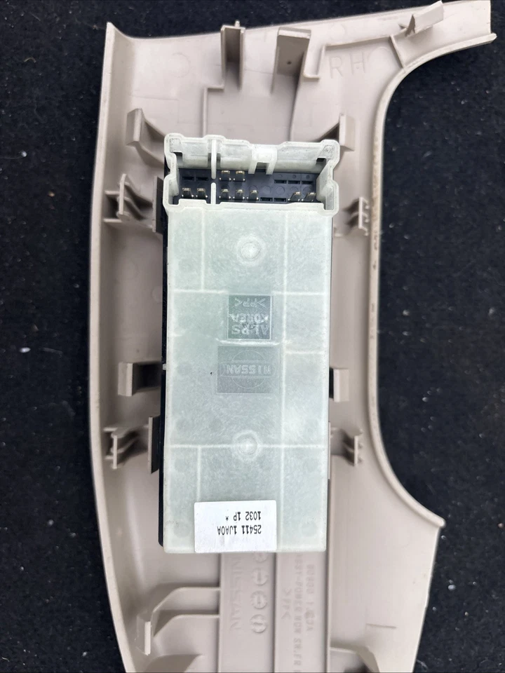 Interruptor de ventana derecha lado pasajero furgoneta Nissan Quest 2011-2014 fabricante de equipos originales bisel bronceado bonito Foto 4 de 4