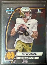 2024 Bowman Chrome University Steve Angeli #167 1st Prospect Fighting Irish