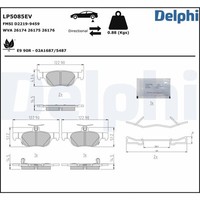 Delphi BremsbeläGe Bremsbelagsatz Scheibenbremse FüR Mazda MX-30 DR CX-30 DM