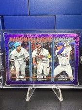 2024 ARRAEZ / ACUNA / FREEMAN Topps Batting Leaders (Purple Holo Foil) /799 #206