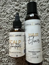 Scalp Stimulator & Hair Elixir Bundle: Growth & Length Retention with Castor
