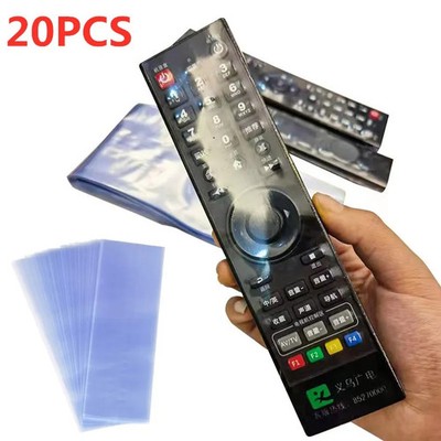 Shrink Film Bag 5/10/20pcs Transparent Anti-dust Protective Cover for Tv Control