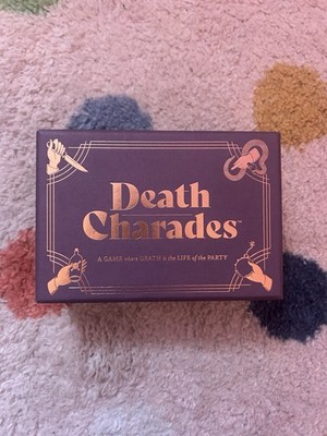 Death Charades Party Game Card-Based Death Theme Complete Boxed Set