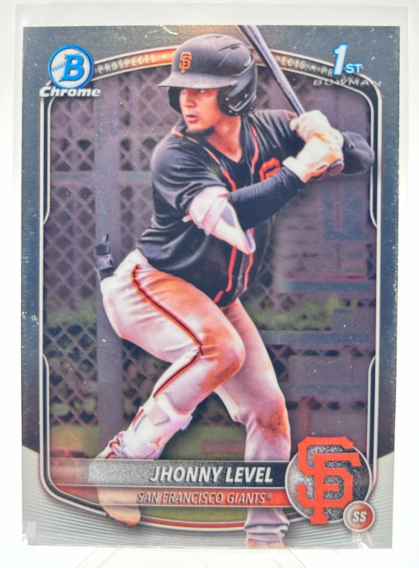 JHONNY LEVEL (RC) - 2025 Bowman Chrome Prospects #BCP-147 Giants - 1st Bowman