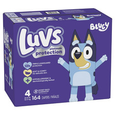Luvs Platinum Protection Baby Diapers Size 4, 164 Count   Leakguard  Comfort   