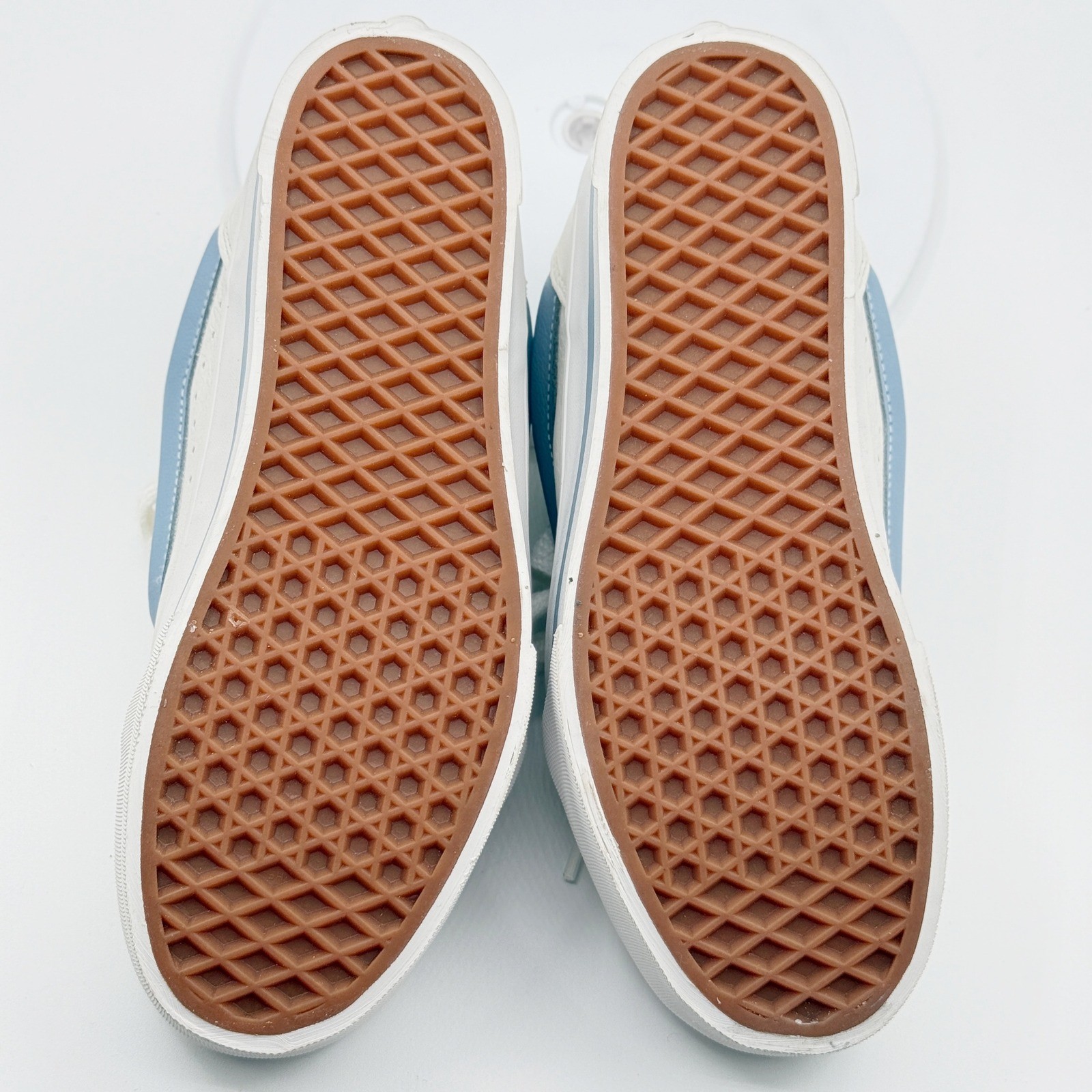 Vans Knu Skool Platform Low Top Sneakers Size 8 Womens White/Blue NEW thumbnail 7