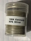 1964 Silver Kennedy Half Dollar.   20 Coins.  Free Shipping