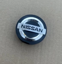 1 PC NISSAN Black/Chrome 60 mm/2.36 inch Wheel Rim Center Hub Caps OEM