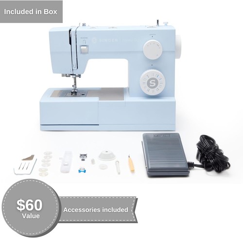 SINGER Heavy Duty 4423 Meltwater Blue High Speed Sewing Machine w Accessory Kit