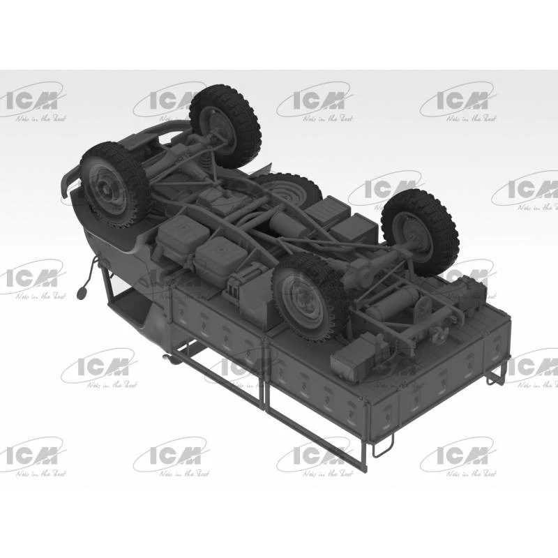 Modellino Camion Unimog S 404 Tedesco Military Camion ICM 35135 1:3 5 - Immagine 4 di 4