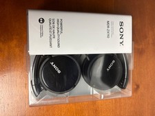 Sony MDR-ZX110 Wired Stereo Headphones Black - Compact Folding - Open Box