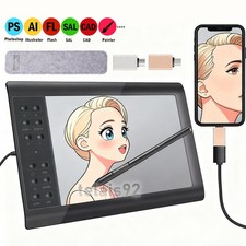 Artist Professional Graphics Drawing Tablet Screen Battery-free pen 12 Shortkey