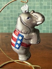 Old World Christmas Republican GOP Elephant Ornament No Box