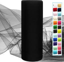 Black Tulle Fabric Rolls 54 Inch by 40 Yards Fabric Tulle Bolt
