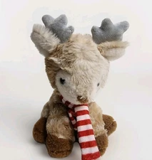 Claire's Animal Adventure Reindeer 8" W/ Scarf Soft Stuffed Plush Animal 2023